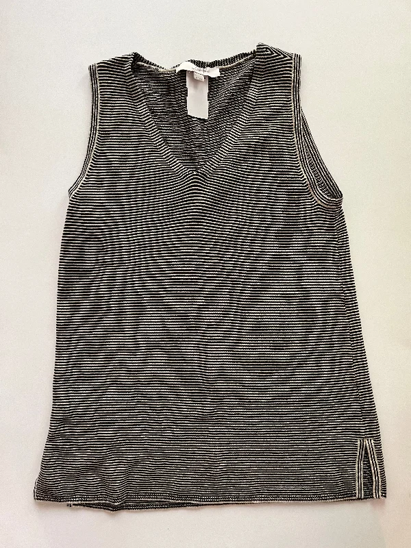 Striped Top Sleeveless Loft, Size M