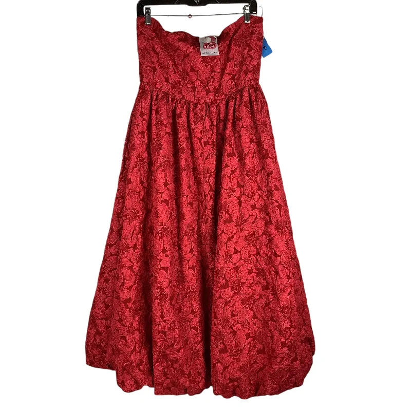 Dress Party Long By Sugar Lips In Red, Size: Xl